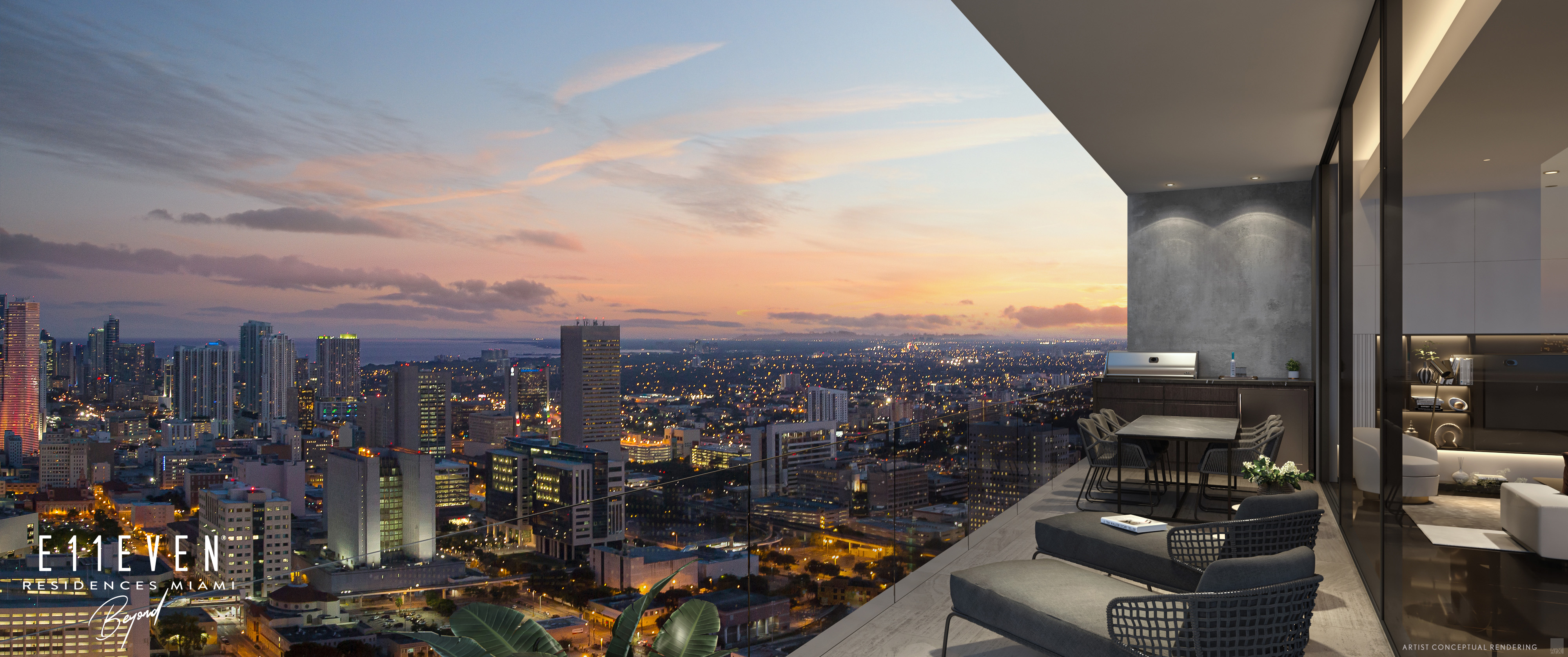 E11EVEN Sky Residence Balcony View